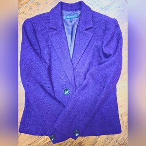 Anne Klein Women's Purple Blazer sz 14